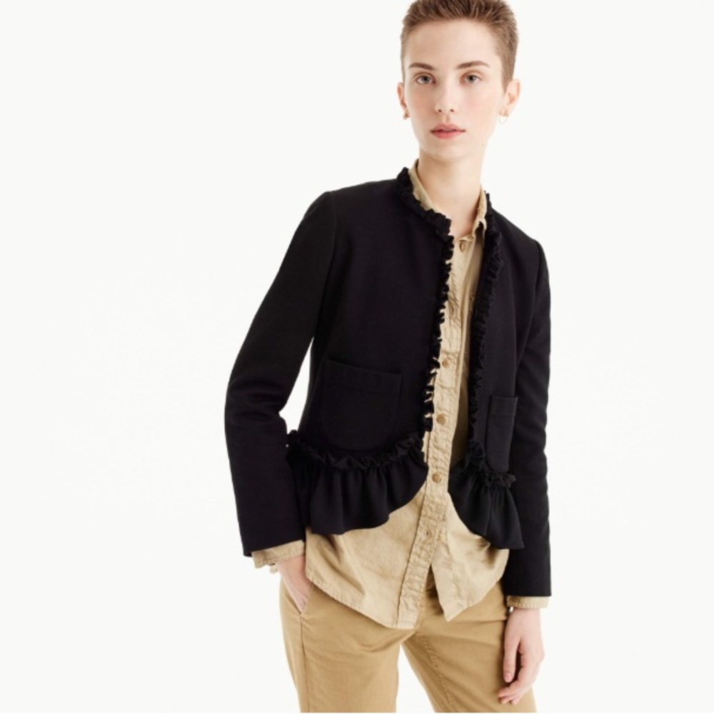 J.Crew Going Out Blazer with Ruffles